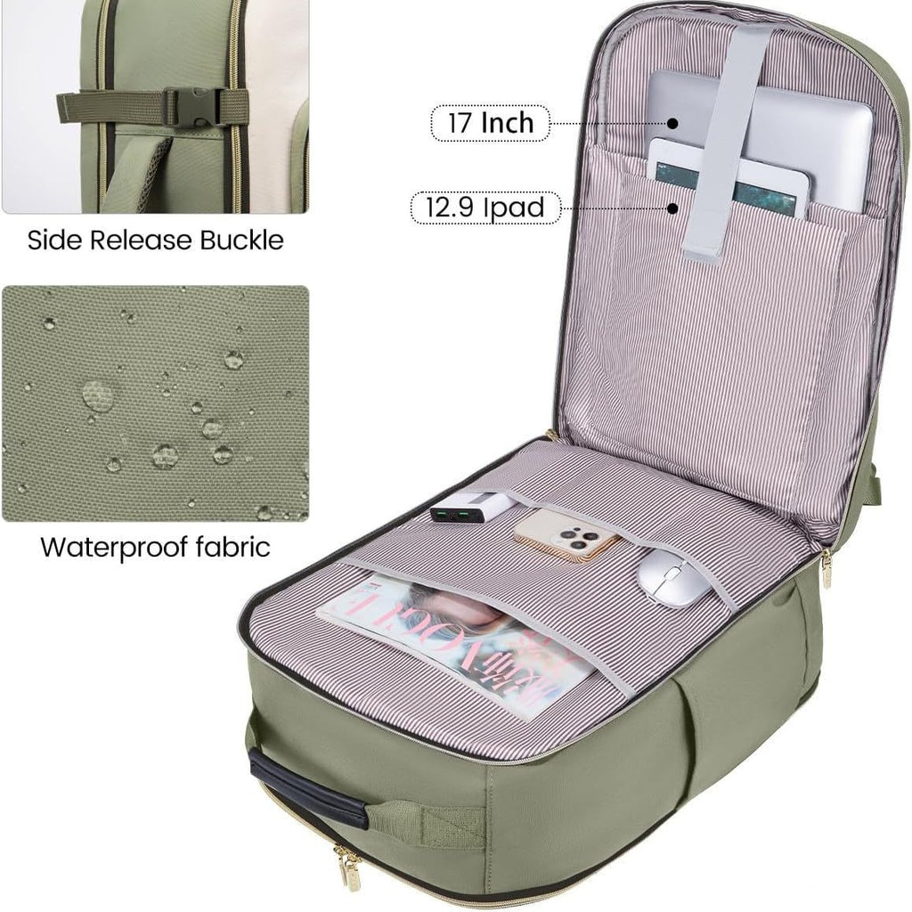 luggage convenient carry-on essentials travel backpack