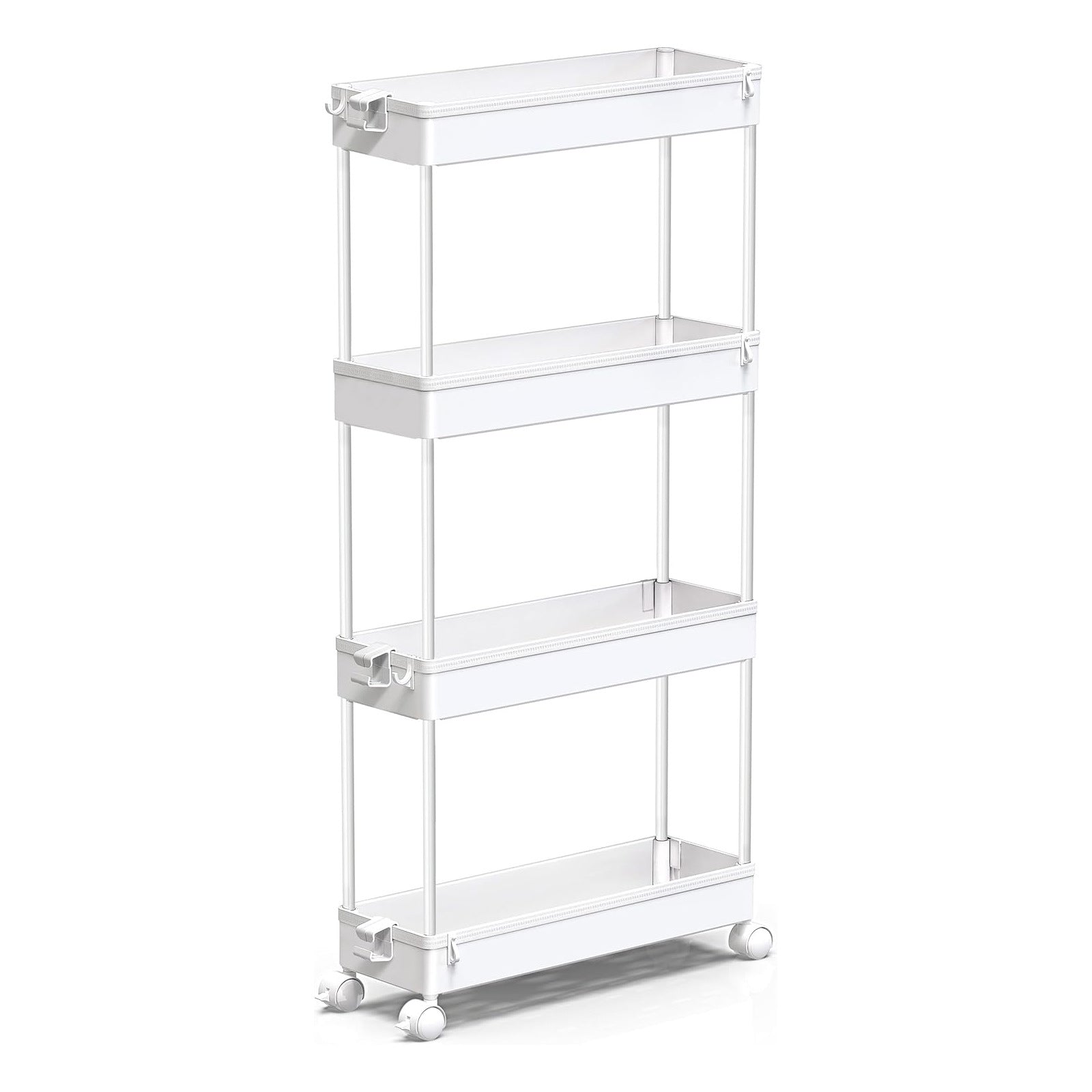 Multi-Layer Mobile Storage Trolley for Home Organization